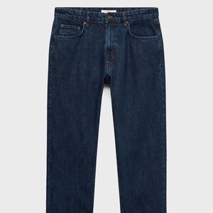 MANGO MAN - Moby straight-fit dark-wash jeans open blue - 31 - Man